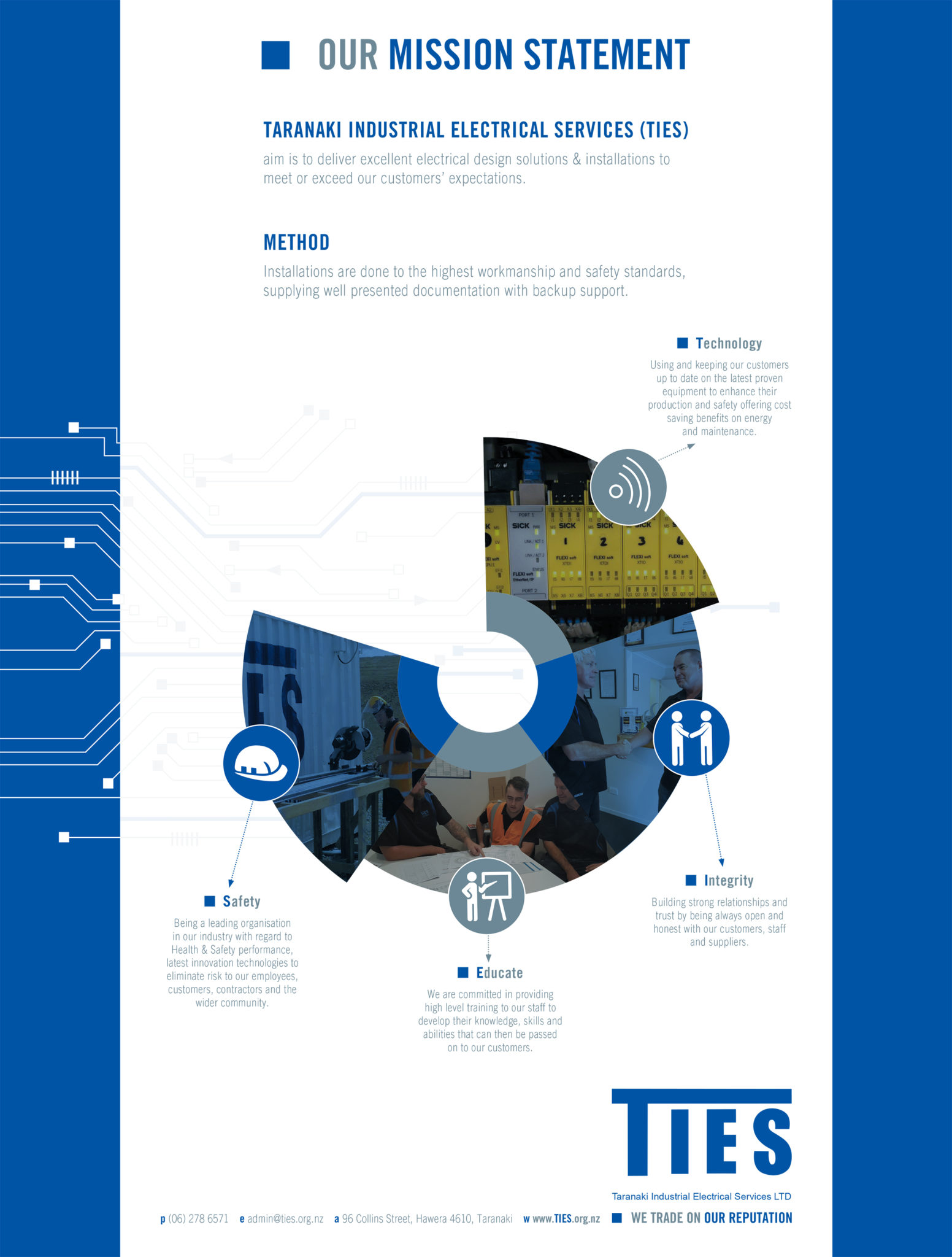 Mission and Values | Taranaki Industrial Electrical Services
